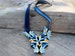 Blue bib necklaces for women, gift for women birthday 