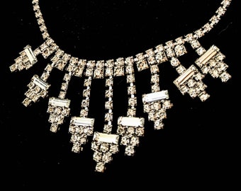 Collar/gargantilla vintage CORO - La estrella de cristal - Excelente estado