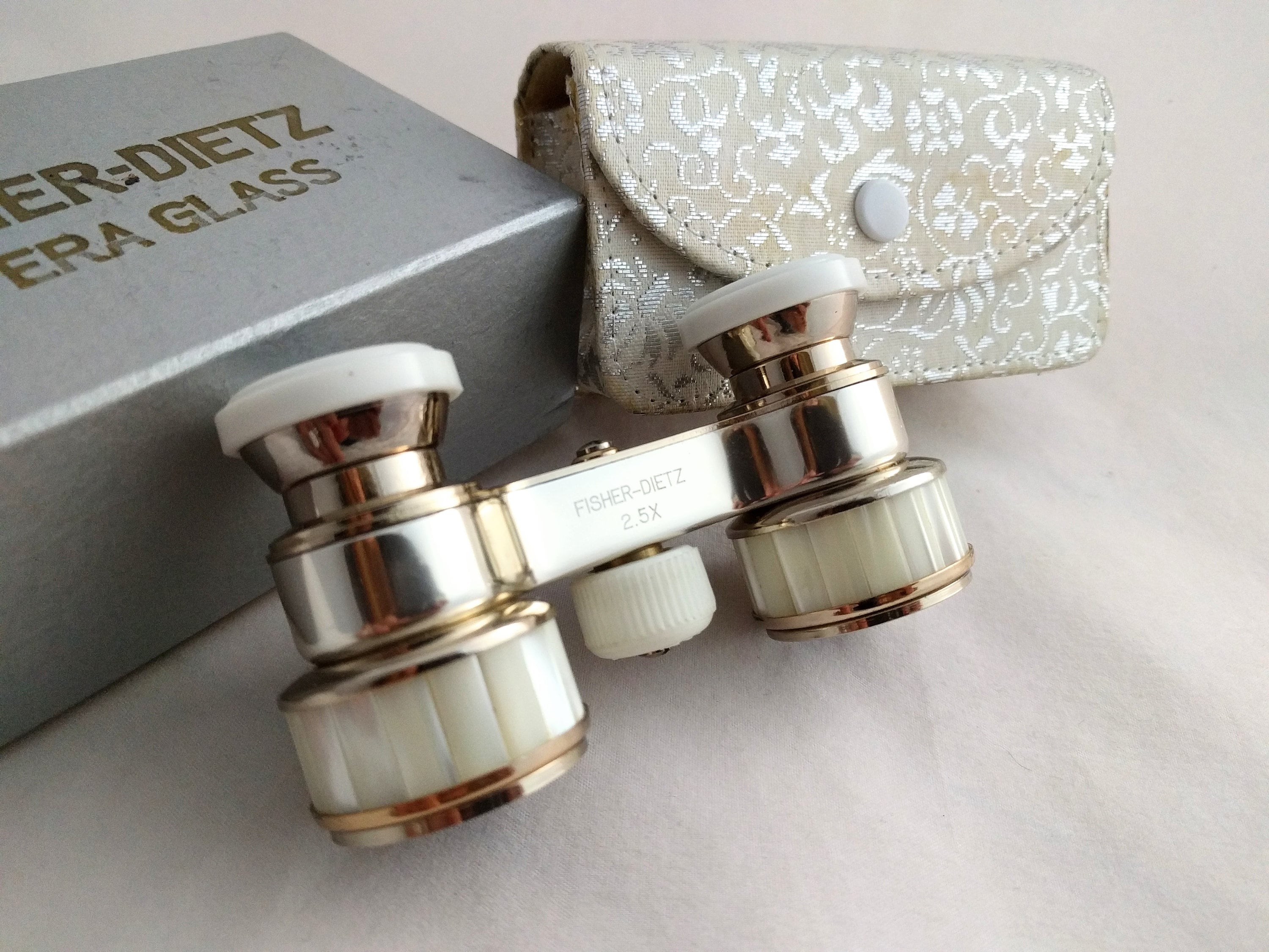 Beautiful Fischer Dietz Glasses Mother of Peral Binoculars