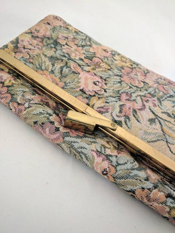 Vintage Purse - Brocade purse - Floral Tapestry De
