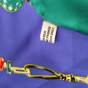 Cartier silk twill scarf, hand-rolled edges, never used with original tag, Made in France
