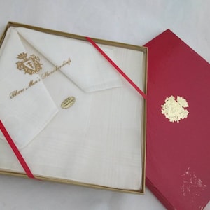 PERMA-STITCH vintage Gentlemen&#39;s handkerchiefs
