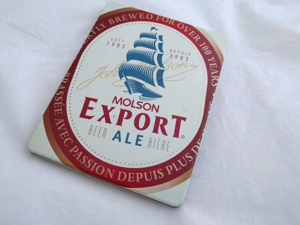 Vintage Molson Export Collectible Coaster Set With Bottle Opener - Etsy