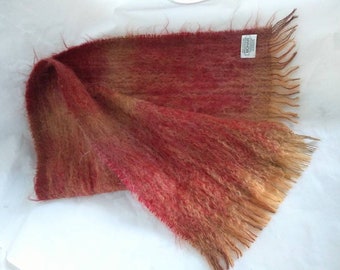 Scarf Fall brown Mohair Calzeat Of Scotland Scarf fall Style Scarf Mohair Warm Scarf Soft