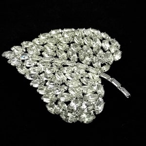 Vintage baguettes and marquise brooch -  The Leaf brooch pin - absolutely stunning!