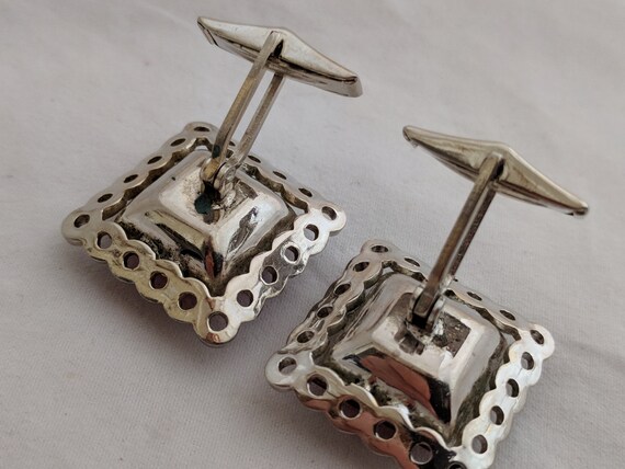 Cufflink red large cufflink - image 3