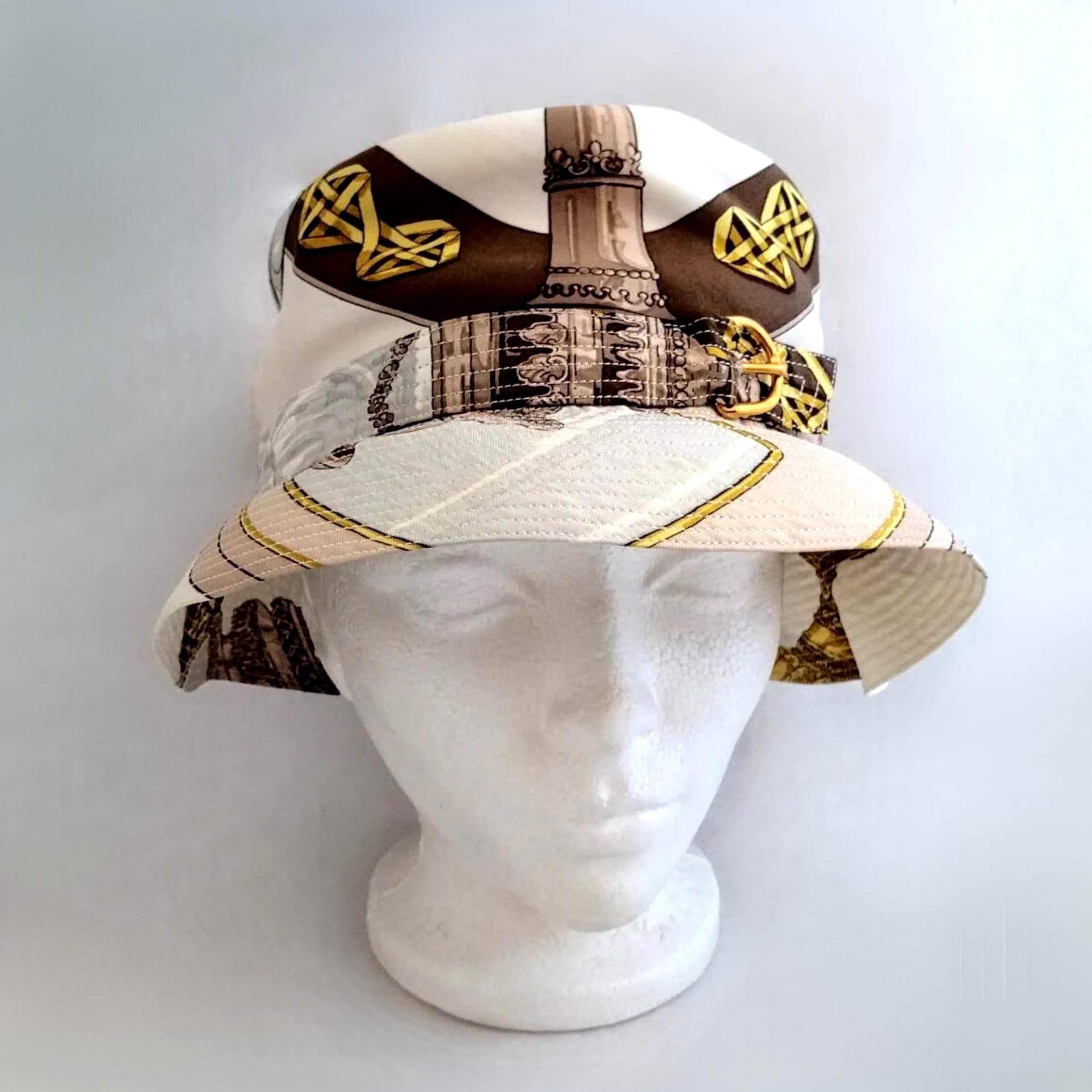 lilyeve vintage bucket hat made with vintage Hermès towels Earth Month 2024: Meet the brand turning Hermès towels into  main image 2