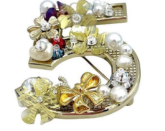 Chanel 5 Brooch - RARE Signed Collectible, Excellent Condition Vintage Accessory, Gift for Her