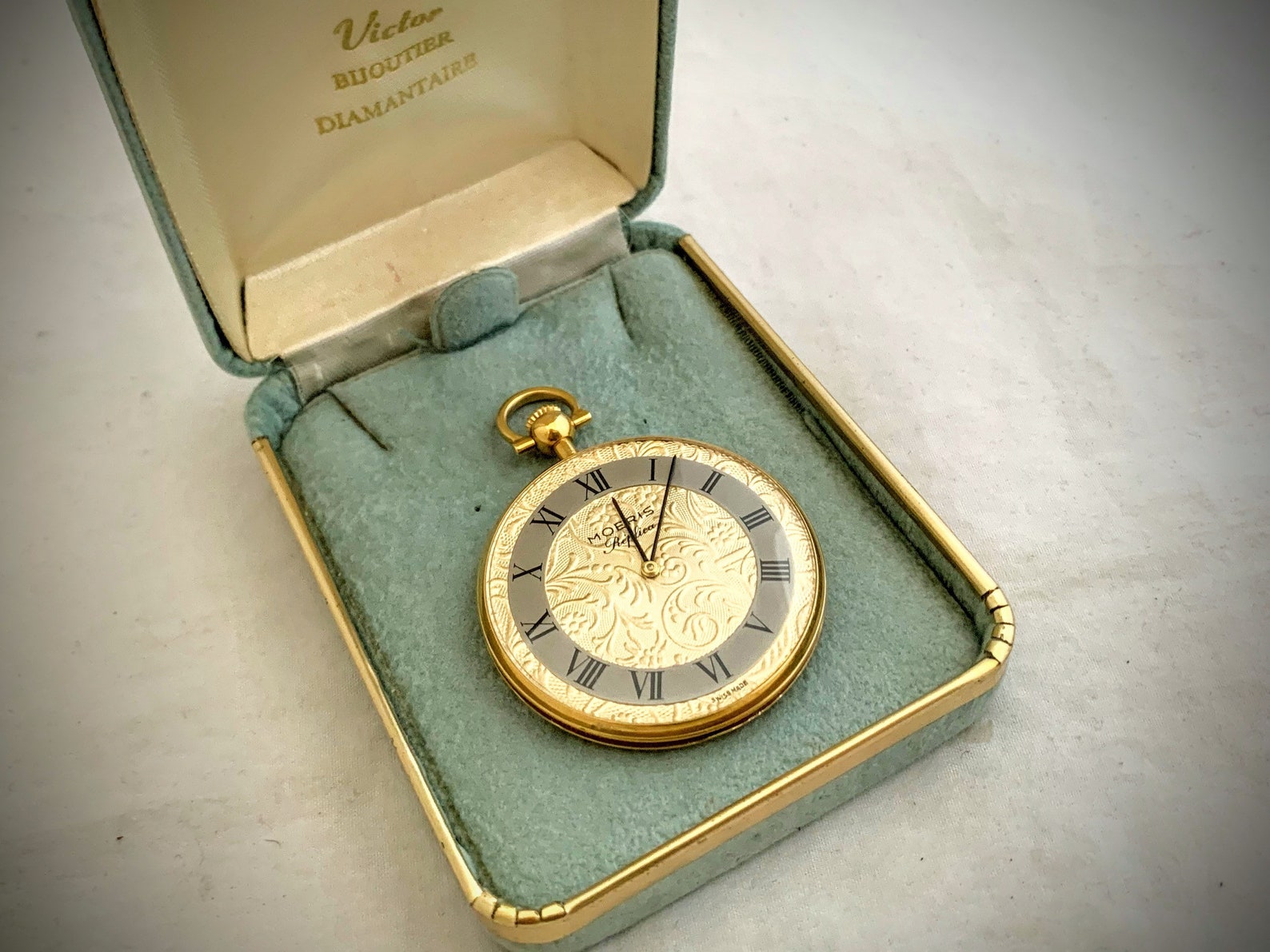 Vintage Pocket Watch Moeris Replica Swiss Made Windup Etsy Australia