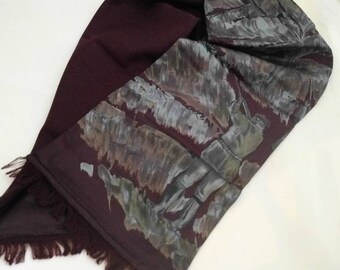 Vintage ALESSANDRO Designer Pure Silk Scarf or Foulard
