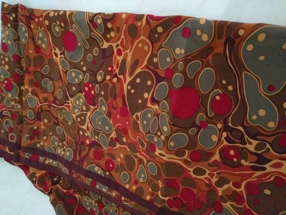 PERRY ELLIS scarf - Abstract Psychedelic Swirls de