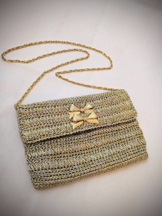 Exquisite Vintage RODO Italy handbag - Antique Gol