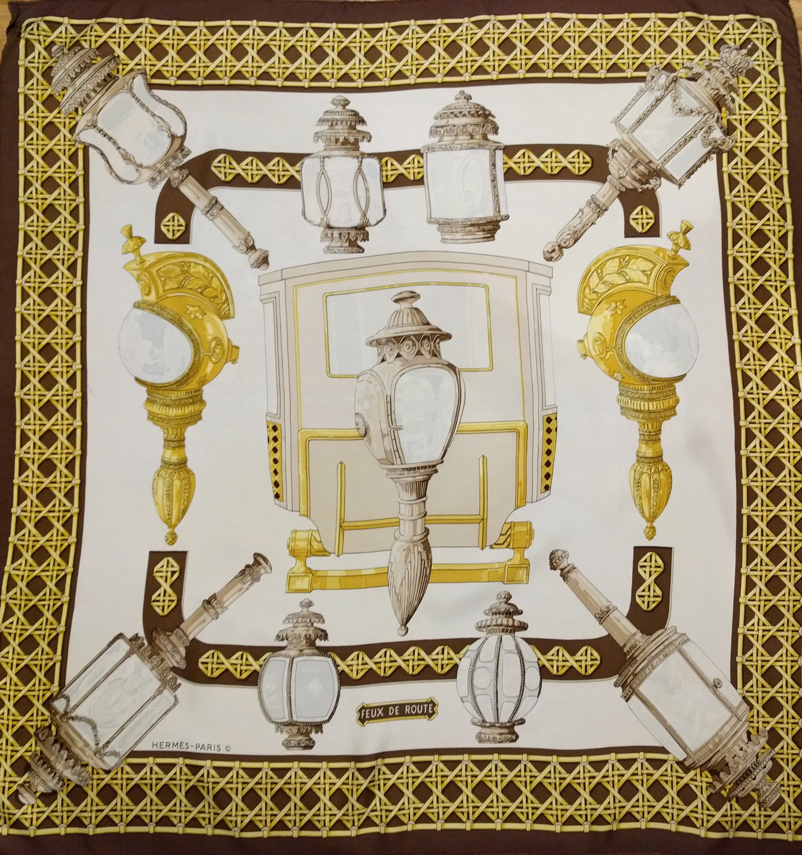 Hermes Scarf Feux De Route Hermes Scarf Silk Square Scarf Hermes Scarf Feux De Route Hermes Scarf Silk Square Scarf