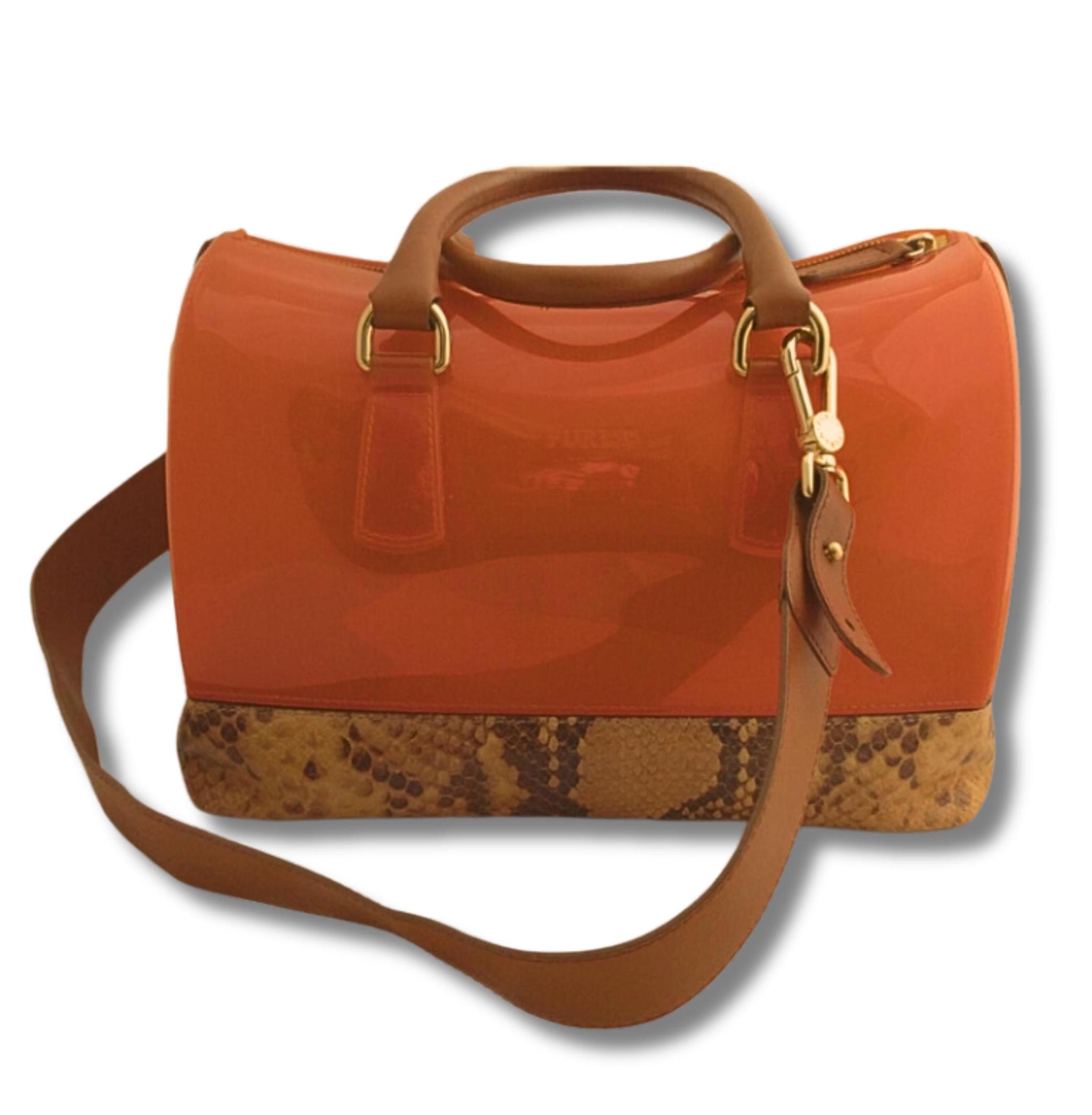 FURLAハンドバッグ、FURLAジェリーキャンディドクターバッグ、半透明 