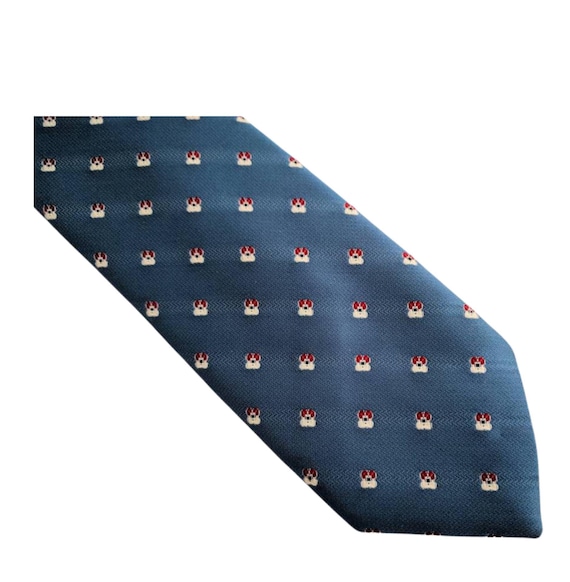 Tie Dior Vintage Necktie for Him Blue Tie Vintage Christian Dior