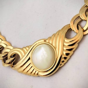 Vintage MONET goudkleurige prachtige ketting