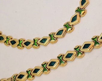 D'ORLANE set - necklace/chocker and bracelet