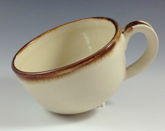 Large Cappuccino Mug | Latte Cup | Matcha Tea or Soup Bowl With Handle