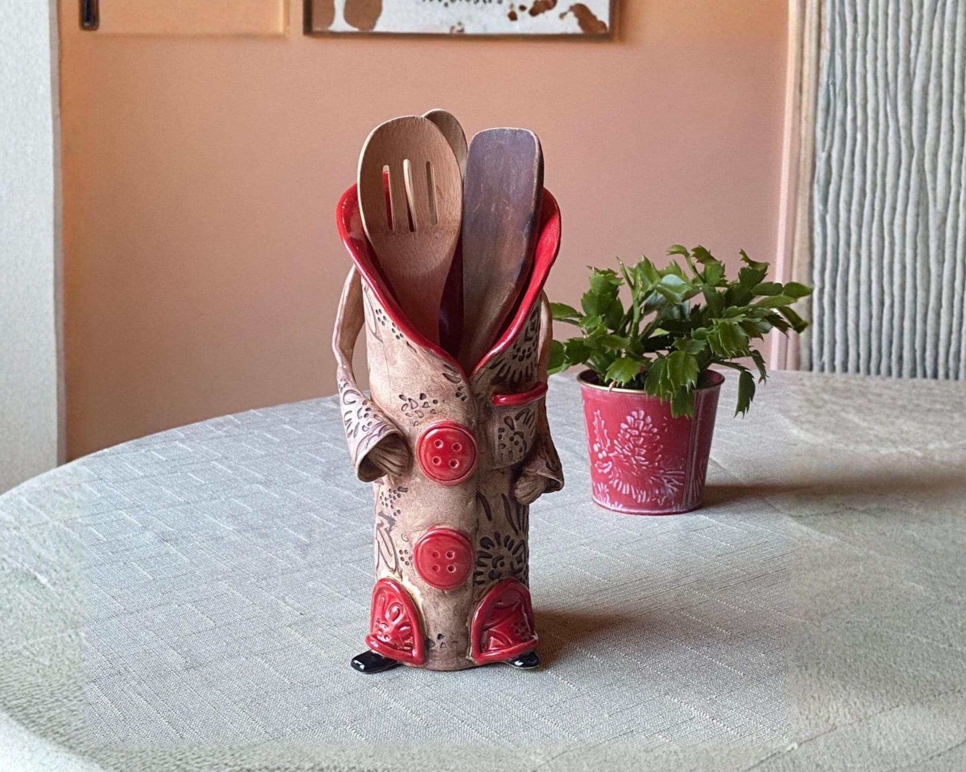 Toile Utensil Holder - Etsy