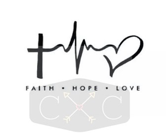 Download Faith hope love svg | Etsy