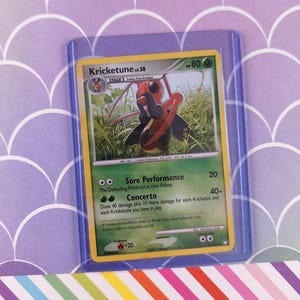 kricketune pokemon card value Kricketot and Lot - 14 Cards this attack does 100 more damage Pokemon BREAKpoint Kricketune #6