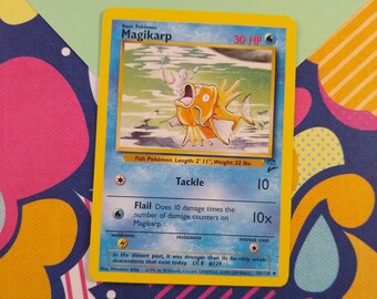 Vintage Magikarp Card Etsy Vintage Magikarp Card Etsy