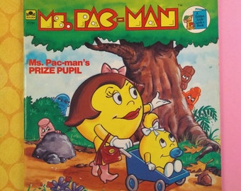 Old I Love Pac Man Video Game Midway Mfg Co Advertising Bumper Sticker UNUSED