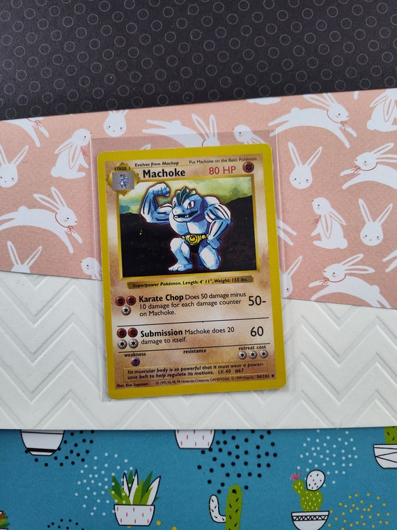 Vintage Uncommon - Shadowless Machoke Base Non-holo Pokemon Card 34/102 -  LP - Etsy