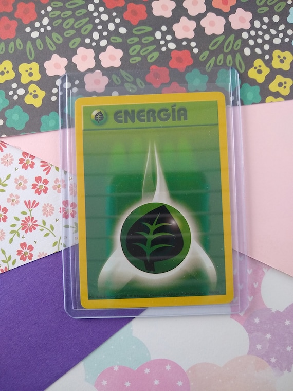 Vintage Energy (spanish) - Grass Base Set Non-holo Pokemon Card 101/102 -  NM - Etsy