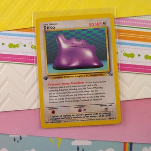 Pokemon Card Games Collection Files Refill Sheet Ditto