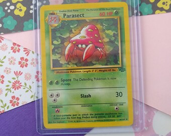 1995 parasect pokemon card value or Paralyzed Pokemon Jungle #41/64 Parasect R5726