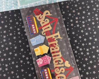 Jolee's Boutique Title Waves San Francisco 3-Dimensional Sticker Pack, New/Sealed