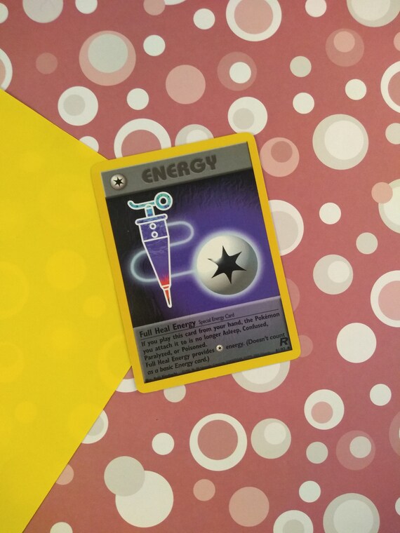 Pokemon 1st Edition Team Rocket Full Heal Energy Trainer NEAR MINT 81//82