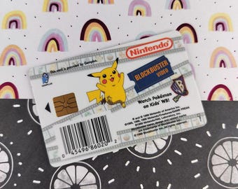 pokemon snap blockbuster card Vintage 1999 Pokemon Snap Blockbuster Video Card, Squirtle - NM