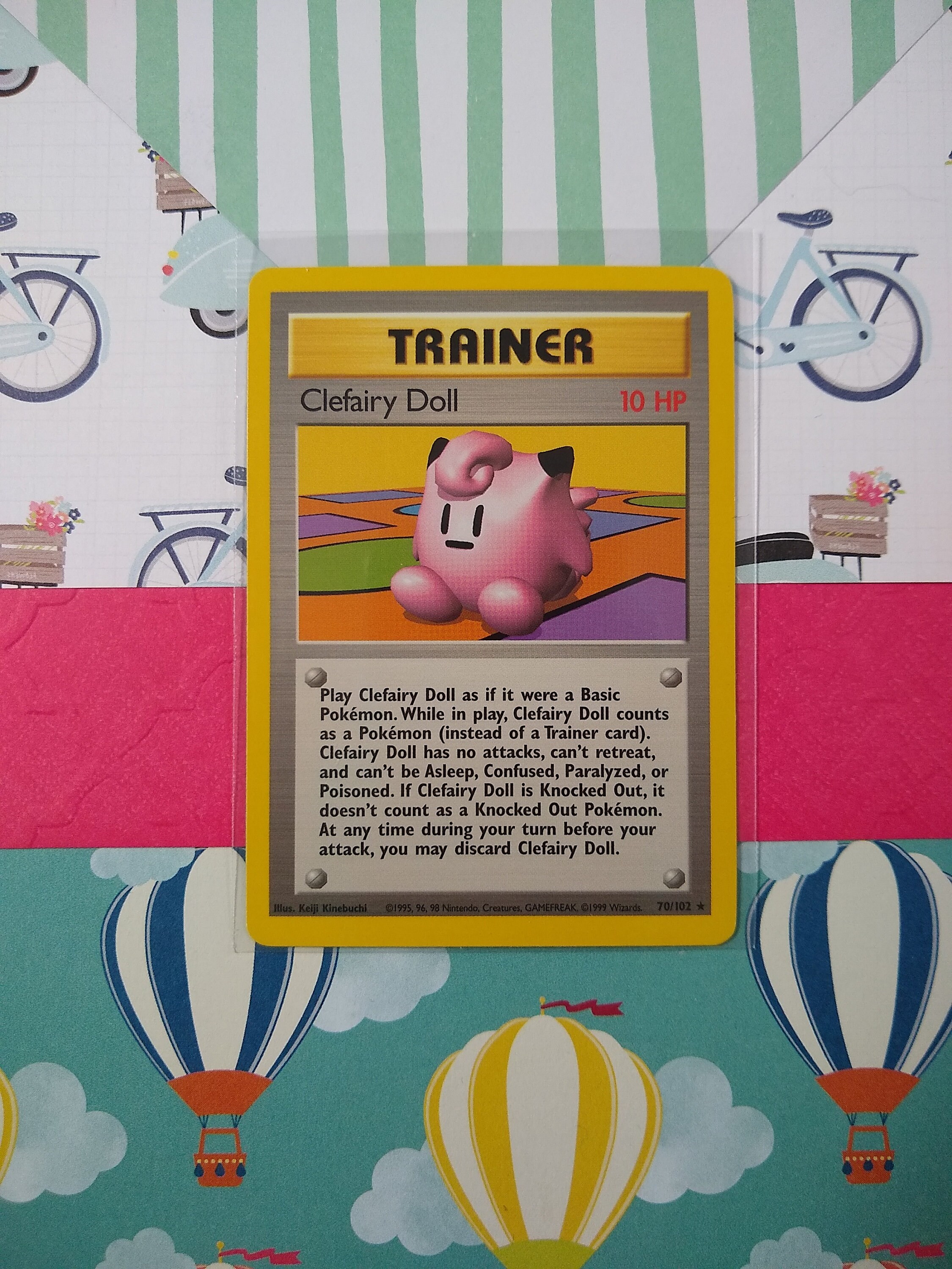 Vintage Rare Clefairy Doll Base Non 