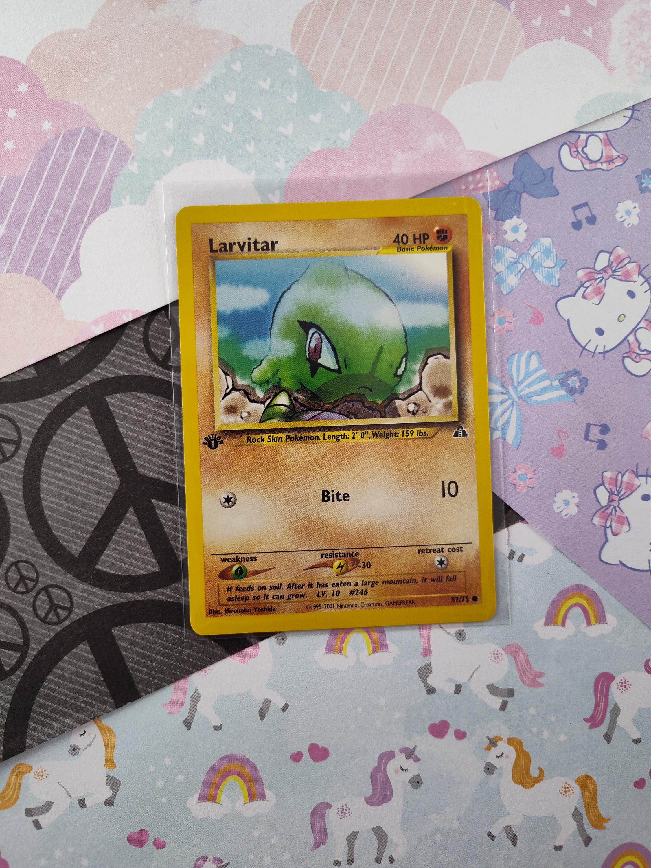 Vintage Common - 1st Edition Larvitar Neo Discovery Non-holo Pokemon Card  57/75 - VG (C) - Etsy Australia