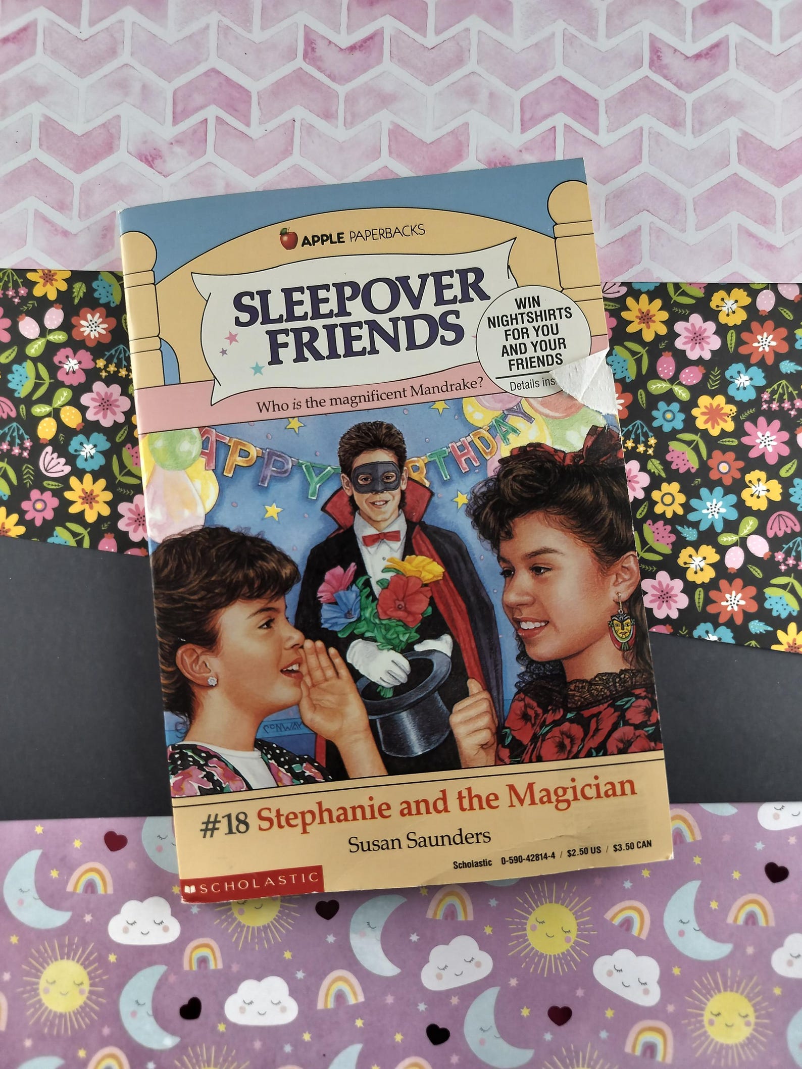 Vintage 1989 1st Printing Sleepover Friends #18: Stephanie and the Magician Softcover