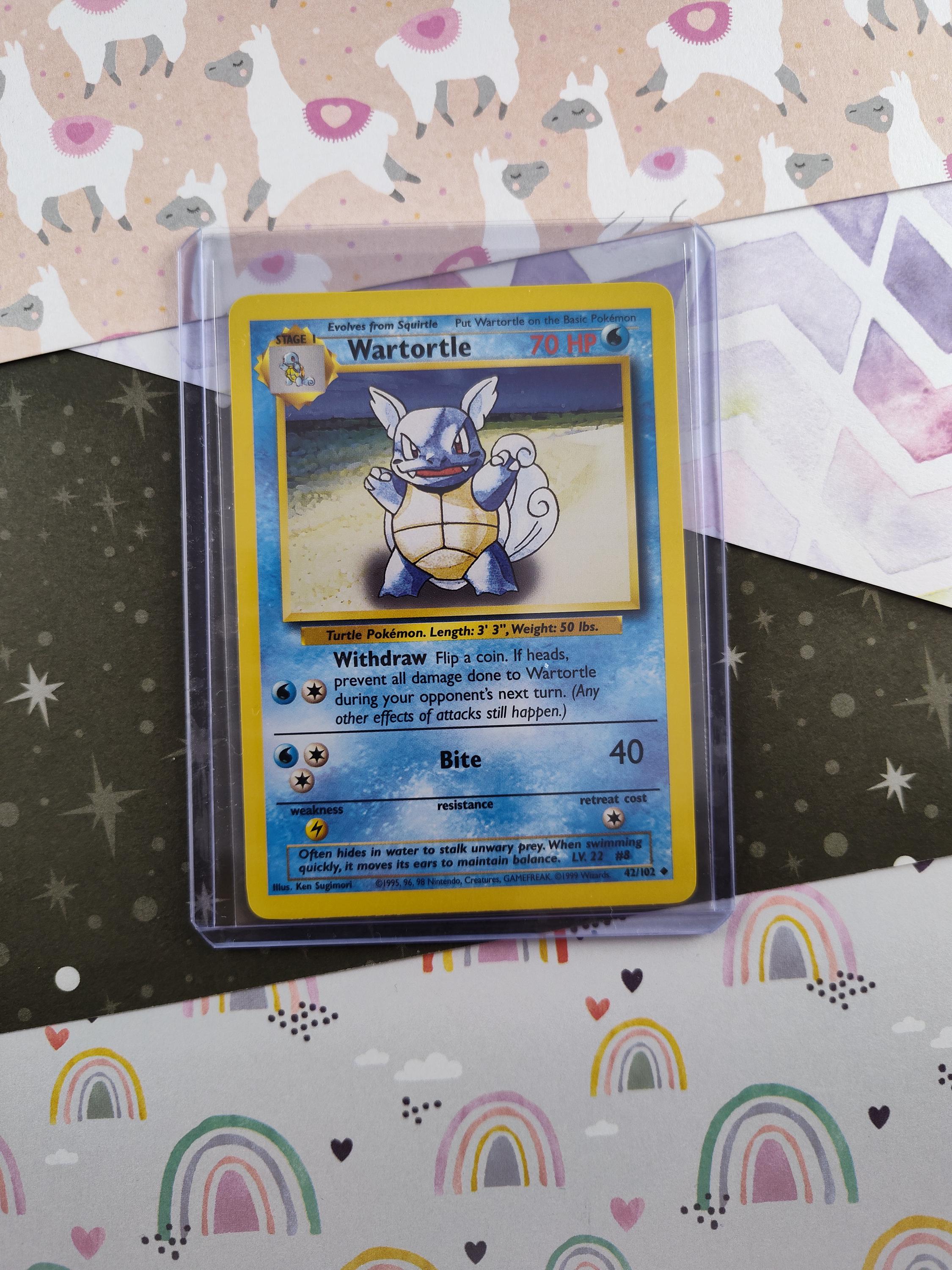 Vintage Uncommon - Wartortle Base Set Non-holo Pokemon Card 42/102 - NM -  Etsy