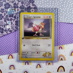 spearow pokemon card value 62/64 Jungle 1st Edition Common WOTC end display Spearow Card - Etsy