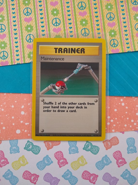 Vintage Uncommon - Maintenance Base Set Non-holo Pokemon Card 83/102 - VG  (B) - Etsy