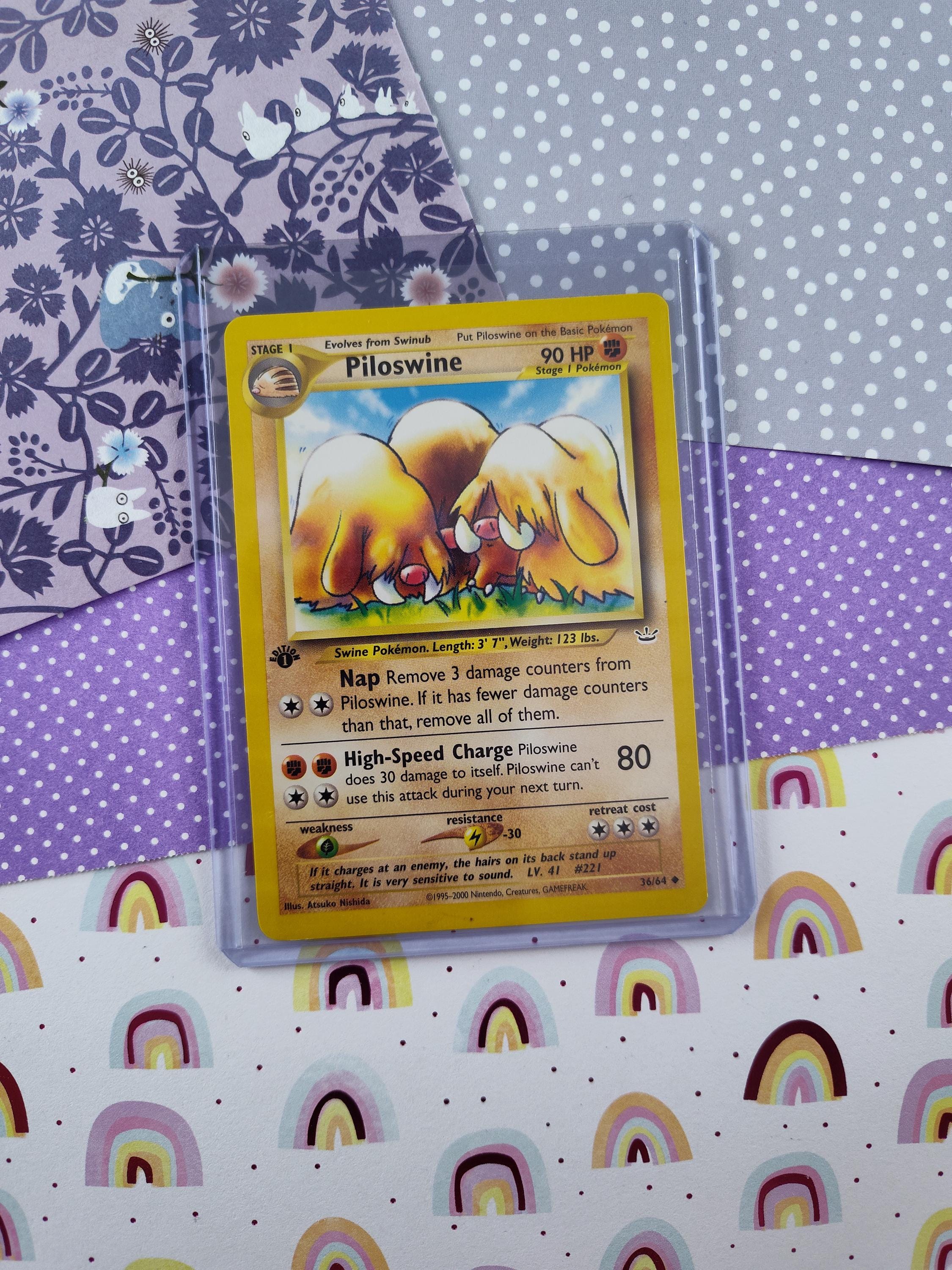 Vintage Uncommon - 1st Edition Piloswine Neo Revelation Non-holo Pokemon  Card 36/64 - NM - Etsy