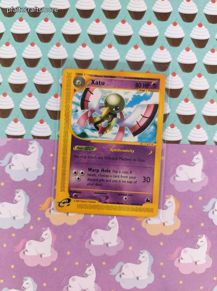 Vintage Rare - Xatu Skyridge Non-holo Pokemon Card 35/144 - VG - Etsy Vintage Rare - Xatu Skyridge Non-holo Pokemon Card 35/144 - VG - Etsy
