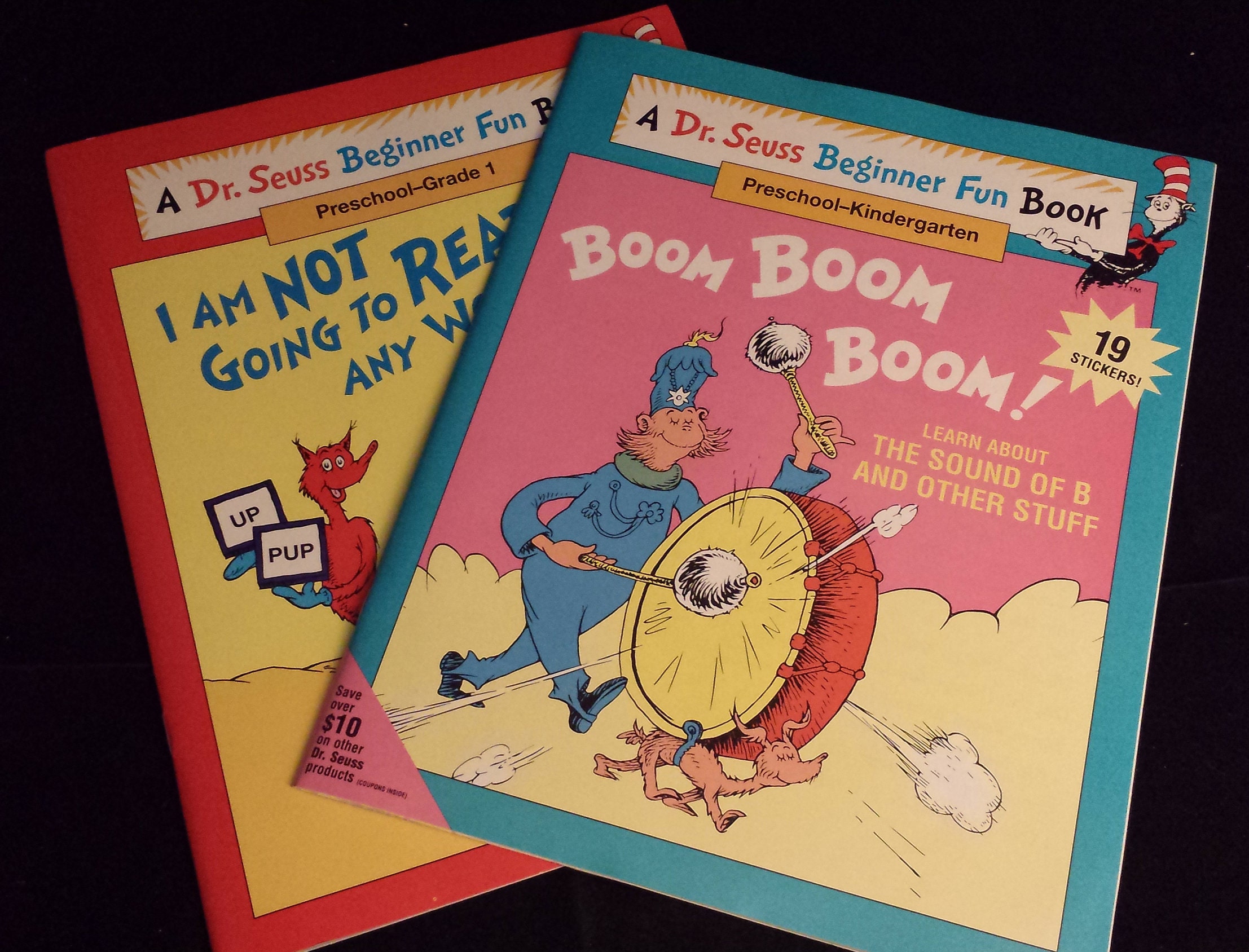 1995 Dr. Seuss Beginner Fun Book 2 Book Set Preschool thru | Etsy