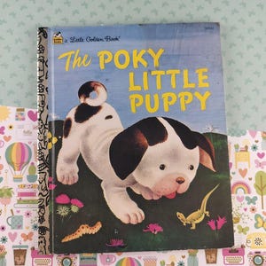 Vintage 1995 Little Golden Book: the Poky Little Puppy Hardcover