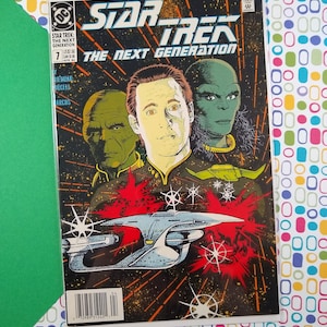 CLEARANCE Vintage Star Trek The Next Generation TNG April 1990 #7 Comic Fine/Very Fine, Clean & Vibrant