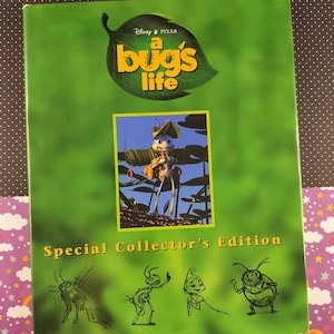 Vintage 1998 1st Edition Disney's A Bug's Life Special Collector's Edition Oversized Illustrated Hardcover, Like New