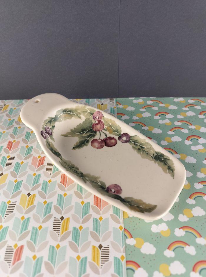 Vintage Pfaltzgraff Jamberry Keramik Butter Scoot / Löffel Rest, 7,75 ""