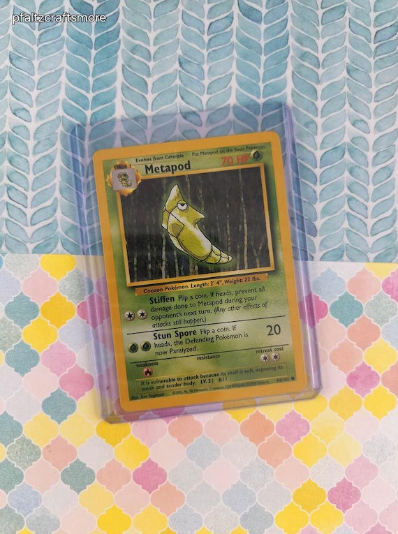 metapod pokemon card Shiny  Everyday Wonders (B3b) #92  Pokmon TCG Pocket Listed cards may have imperfections. Pokemon Base Set Common Metapod
