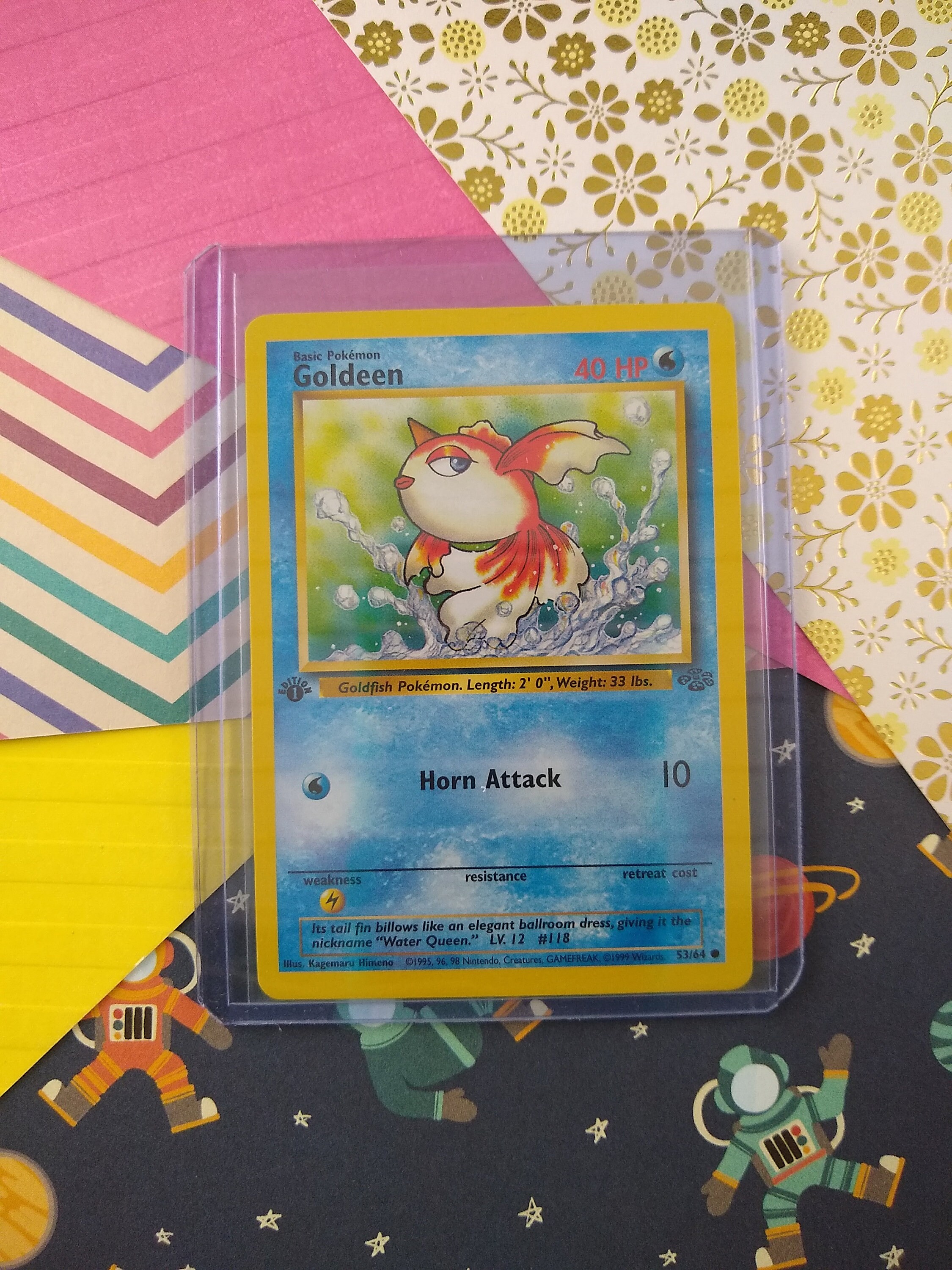 goldeen pokemon card 1995 | PlatinumSupreme Victors If heads Pokemon TCG 1st Edition Goldeen