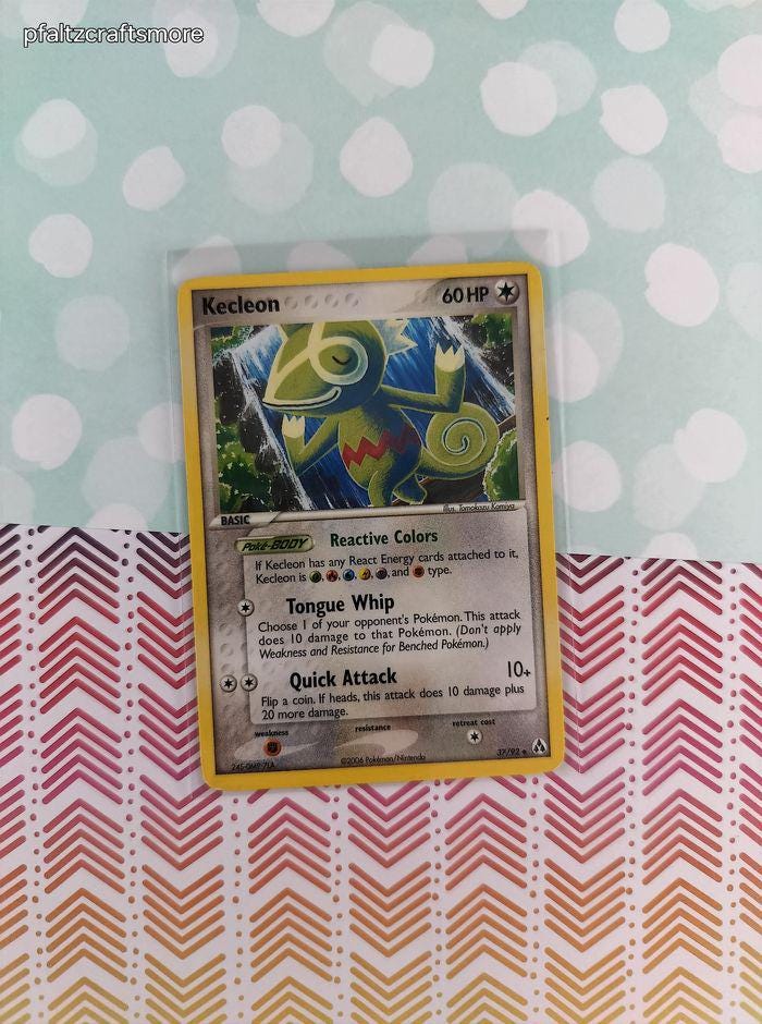 kecleon pokemon card Vintage Uncommon - Kecleon ex Legend Maker Non-Holo Pokemon Card 37/92